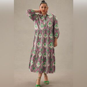 Bettina Tiered Shirt Dress by Maeve